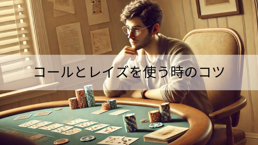 ポーカーの「コール」と「レイズ」を使う時のコツ【初心者向け】